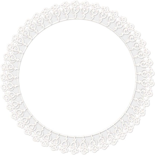 Круглая кружевная рамка