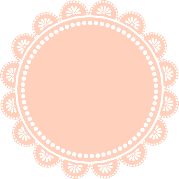 Круглая рамка кружево