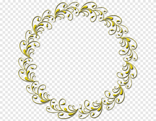 Круглая Узорная рамка