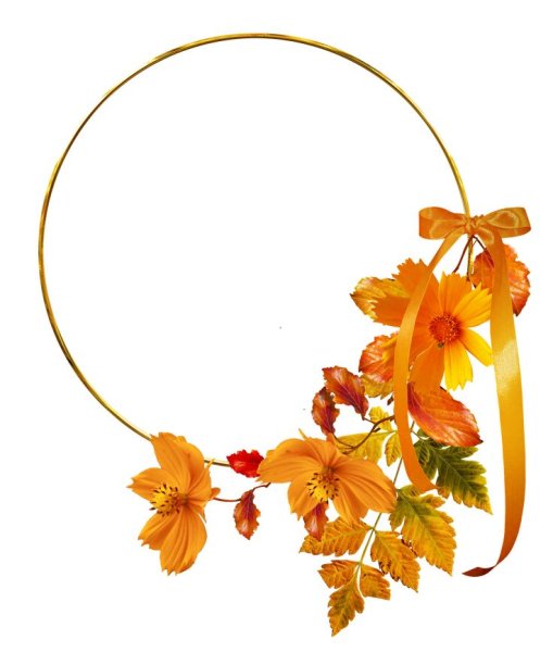Рамка Цветочная осенняя