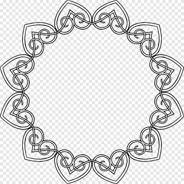 Круглая Узорная рамка