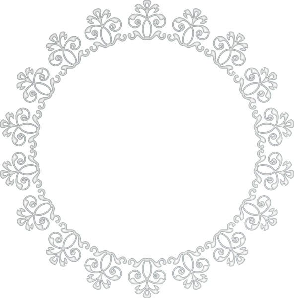 Круглая кружевная рамка