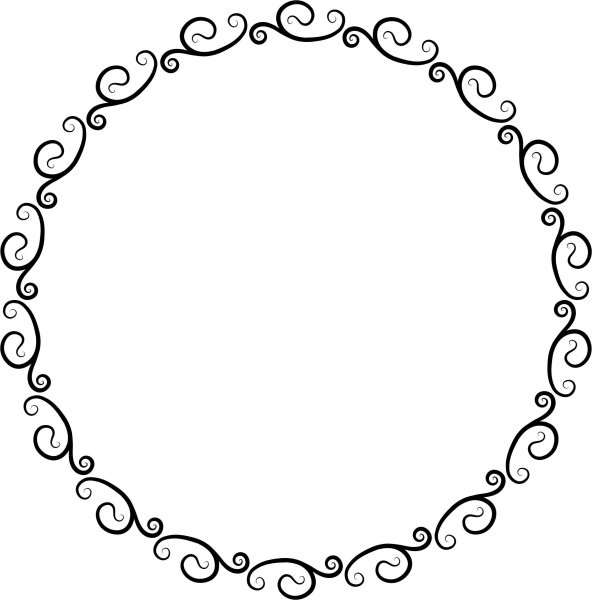 Круглая Узорная рамка
