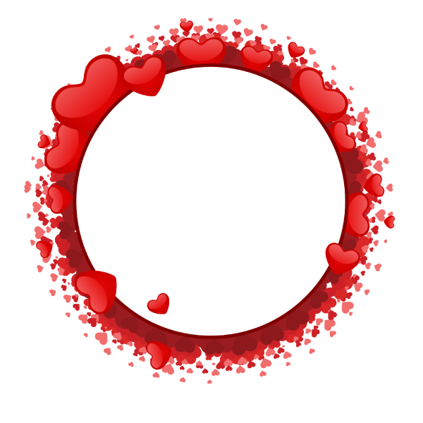 Красная круглая рамка