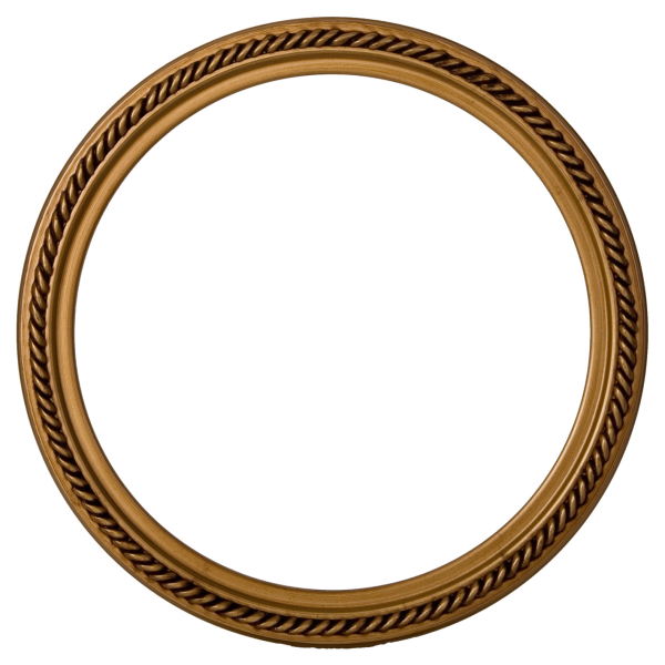 Круглая деревянная рамка