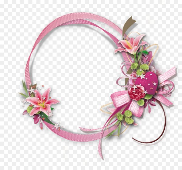 Рамки вырезы с цветочками