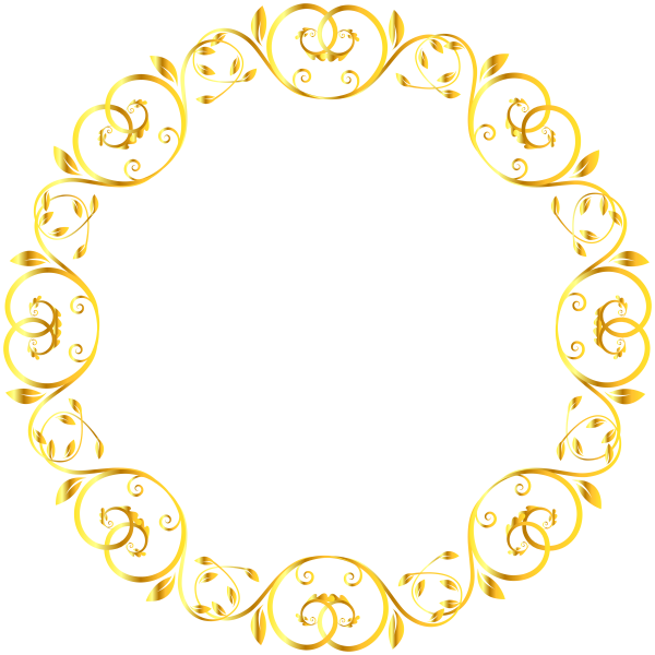Золотой круглый орнамент