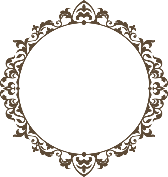 Круглая Узорная рамка
