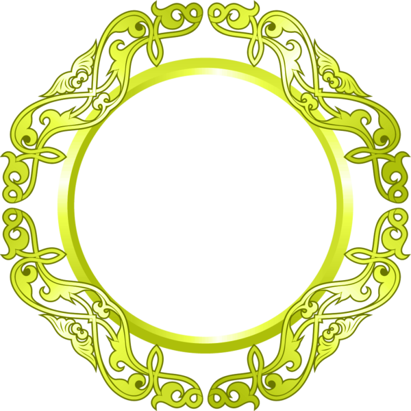 Декоративная круглая рамка