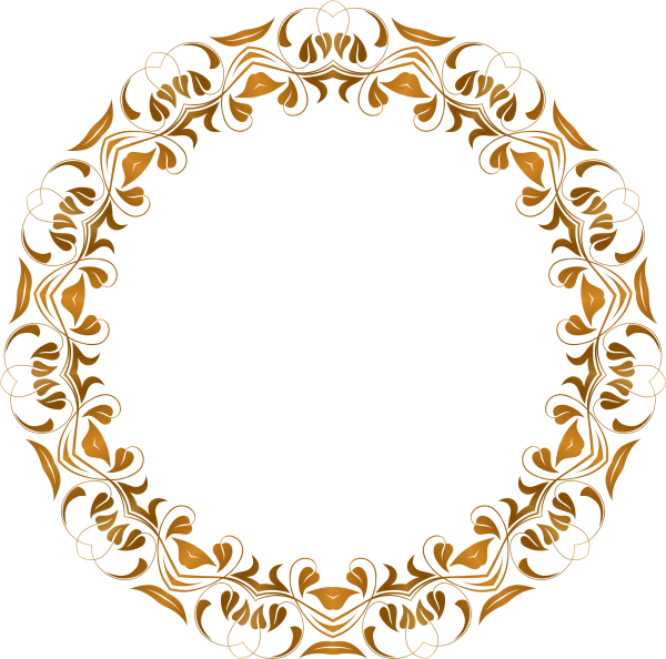 Круглая рамка орнамент