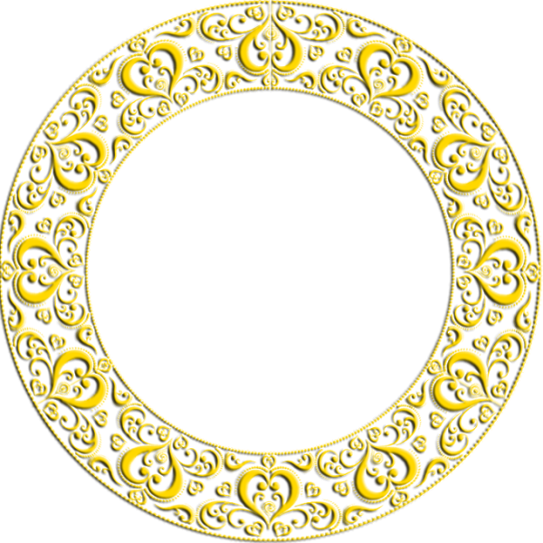 Круглая рамка узор