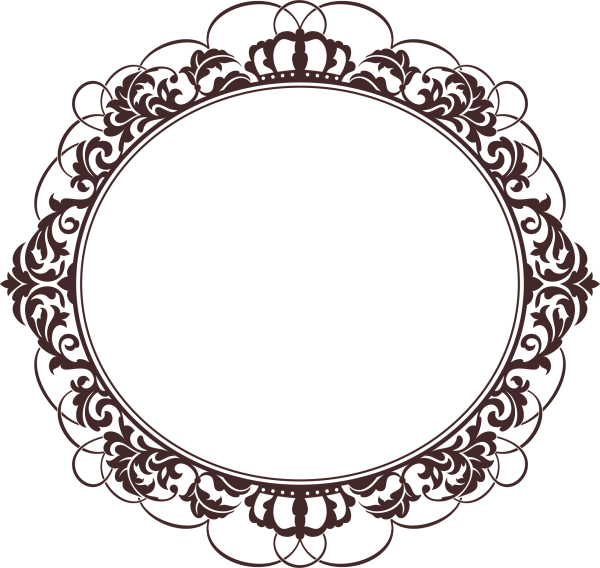 Круглая кружевная рамка