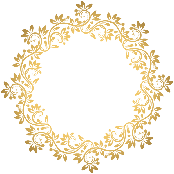 Золотой круглый узор