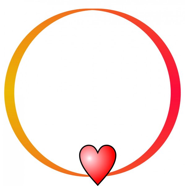 Сердечко в круге