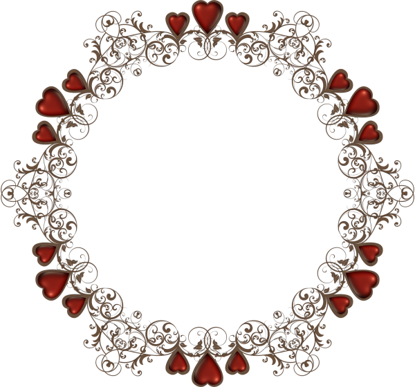 Украшение для круглой рамки