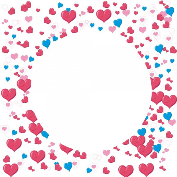 Сердечки кругом