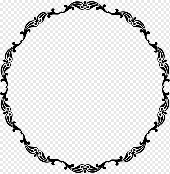 Круглая Узорная рамка