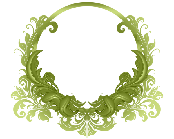 Круглая Узорная рамка