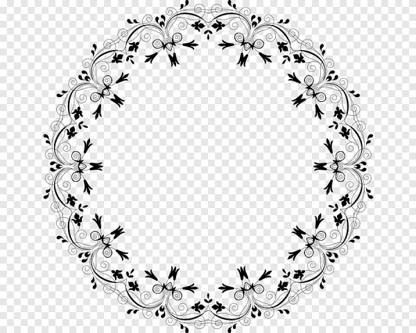 Красивый круглый узор