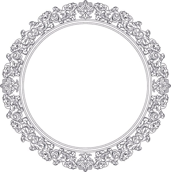 Круглая рамка