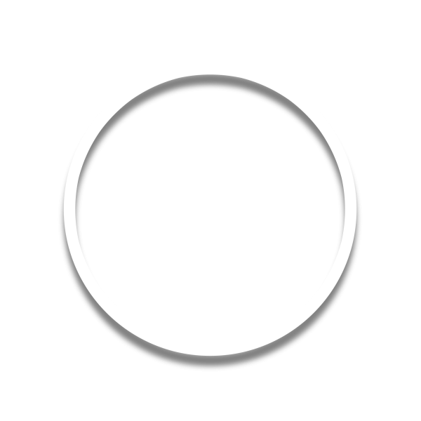 Белая круглая рамка для фотошопа на прозрачном фоне