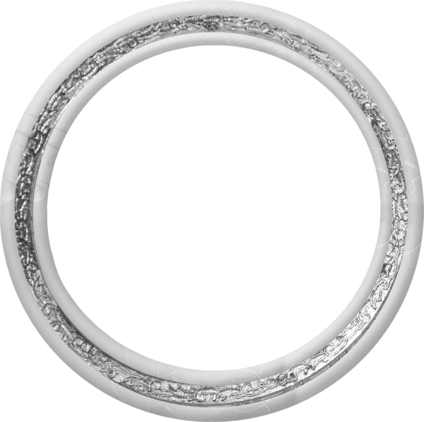 Круглая серебряная рама