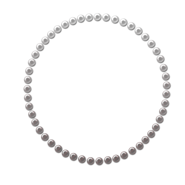 Рамка круглая из жемчуга