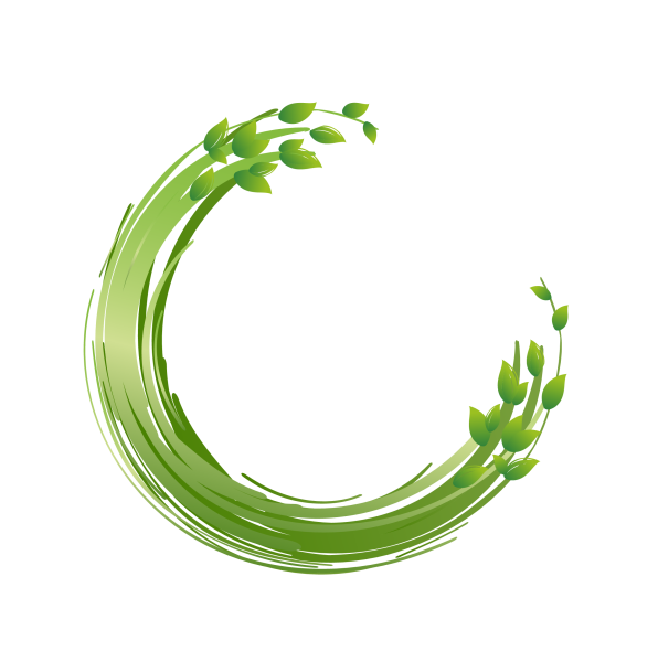 Круглая рамка из зелени