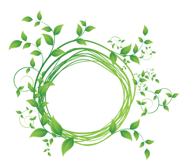 Круглая растительная рамка