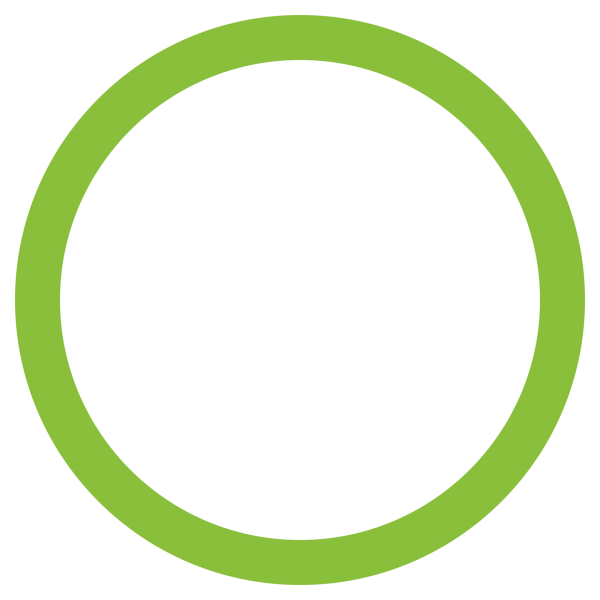 Зеленый неоновый круг