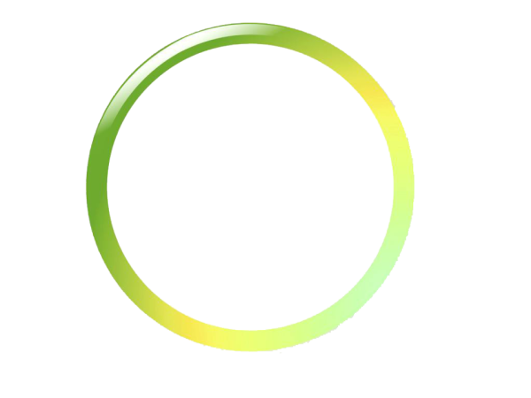 Круг с зеленым ободком