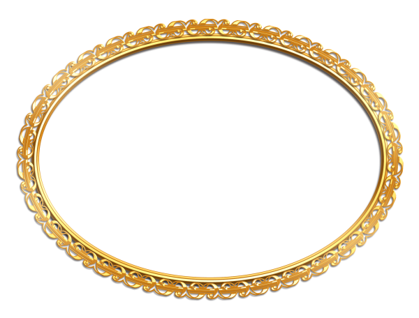 Красивая овальная рамка