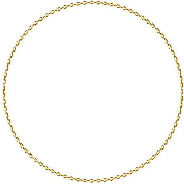 Золотая круглая рамка тонкая