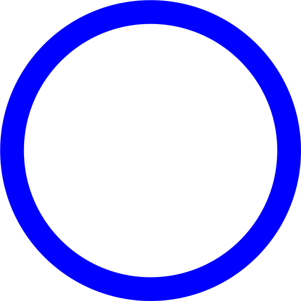 Синий круг
