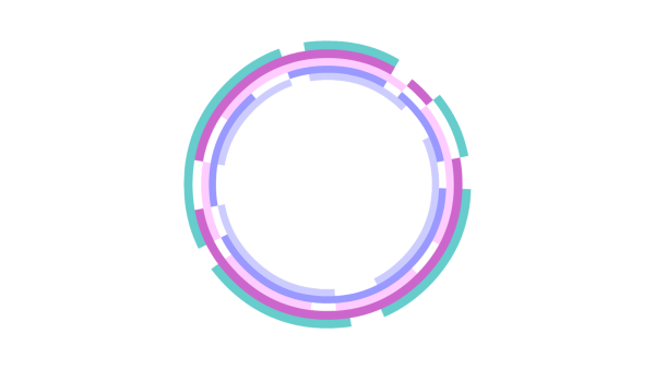 Красивый круг на белом фоне