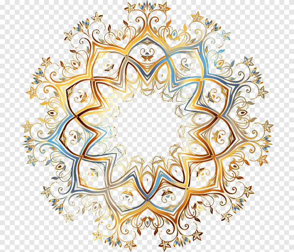 Восточный узор в круге