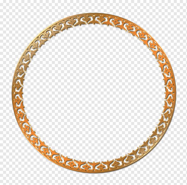 Декоративная круглая рамка