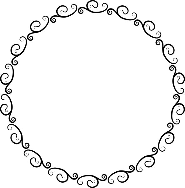 Круглая Узорная рамка
