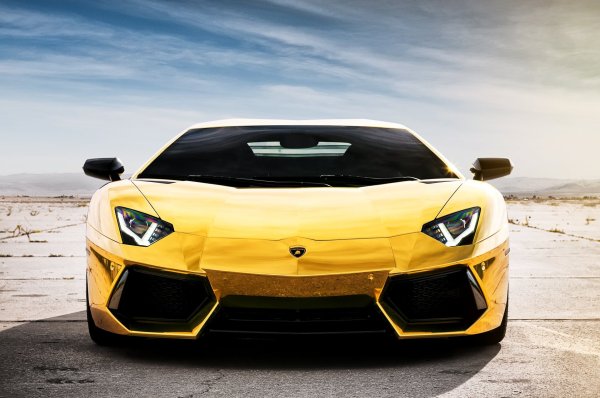 Lamborghini Aventador lp700-4 желтый