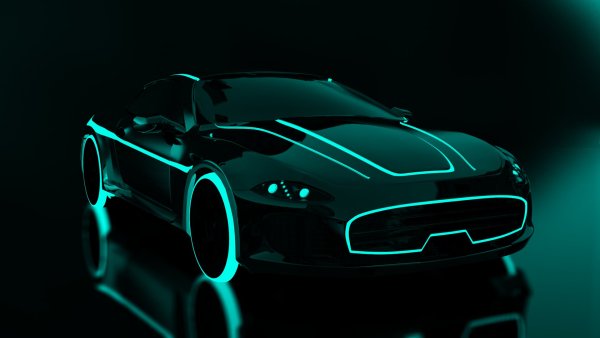 Неоновая машинка