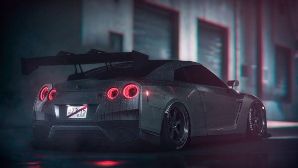 Nissan GTR r35 неон