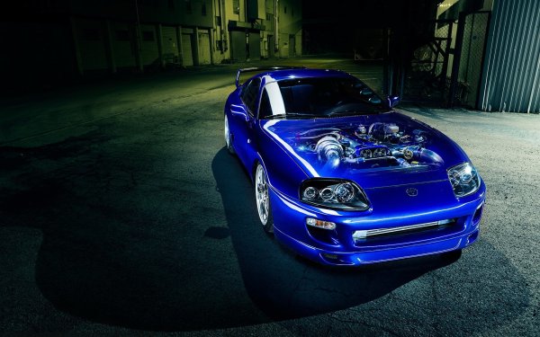 Toyota Supra синяя