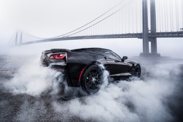 Corvette c2 Burnout