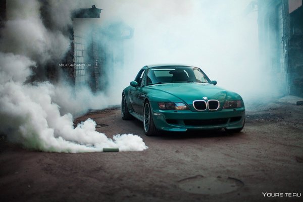 БМВ В дыму