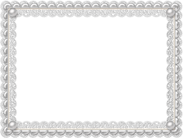Белая кружевная рамка