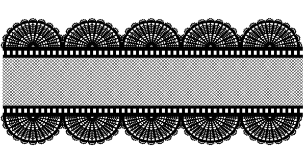Кружево на прозрачном фоне