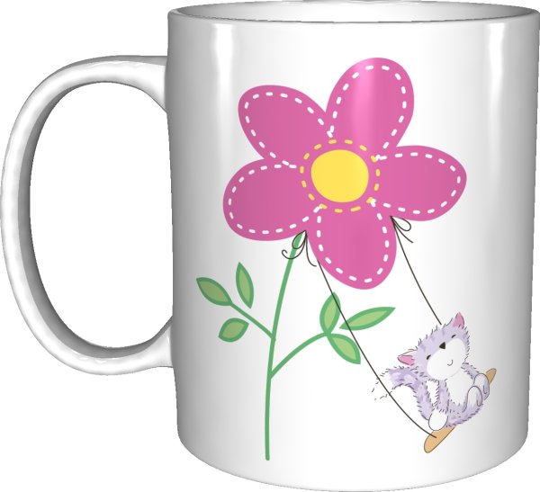 Кружки с цветочками