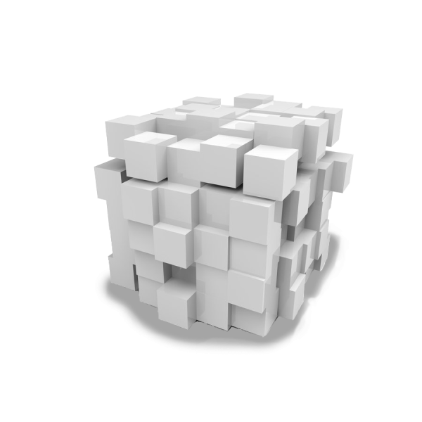 Белый куб без фона