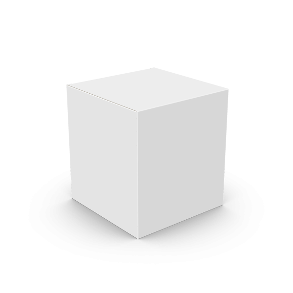 Куб белый прозрачный