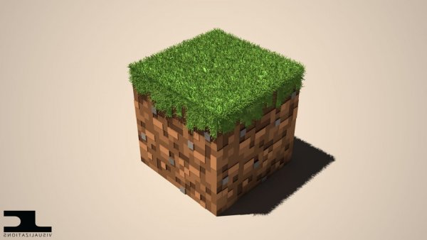 Grass блок майнкрафт